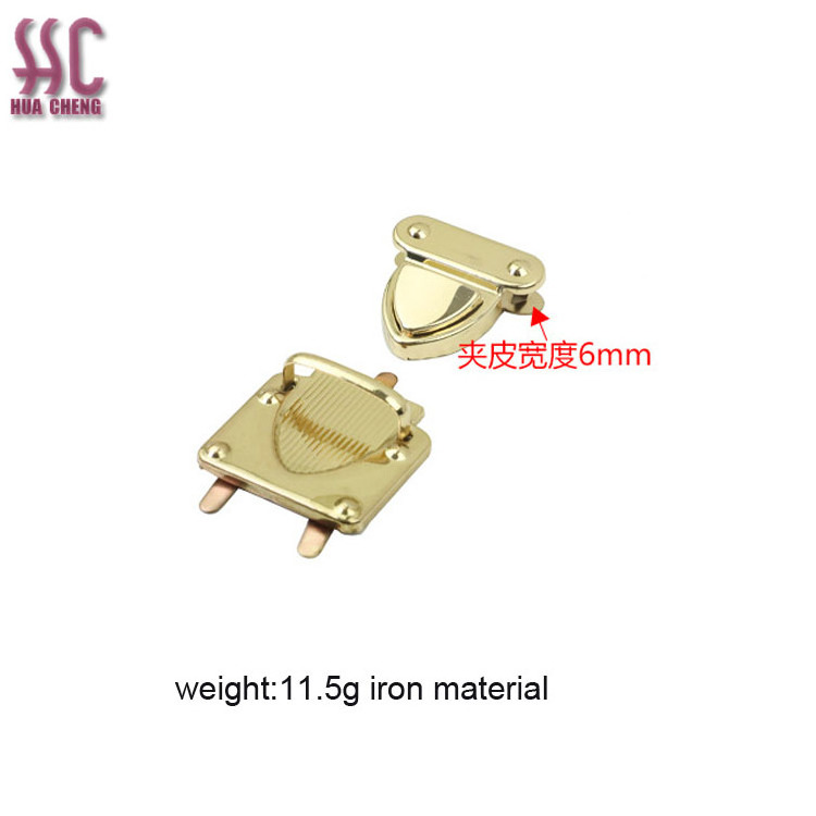 Guangzhou Factory Zinc Alloy Metal Hardware Turn Press Magnetic Snap Purse Lock Buckle Key Lock Key Box Twist Lock Clasp