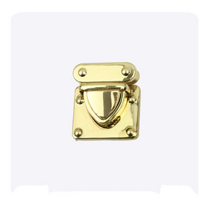 Guangzhou Factory Zinc Alloy Metal Hardware Turn Press Magnetic Snap Purse Lock Buckle Key Lock Key Box Twist Lock Clasp