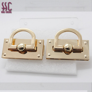 metal push lock,handbag push lock decorative lock,bag accessory metal lock for bag