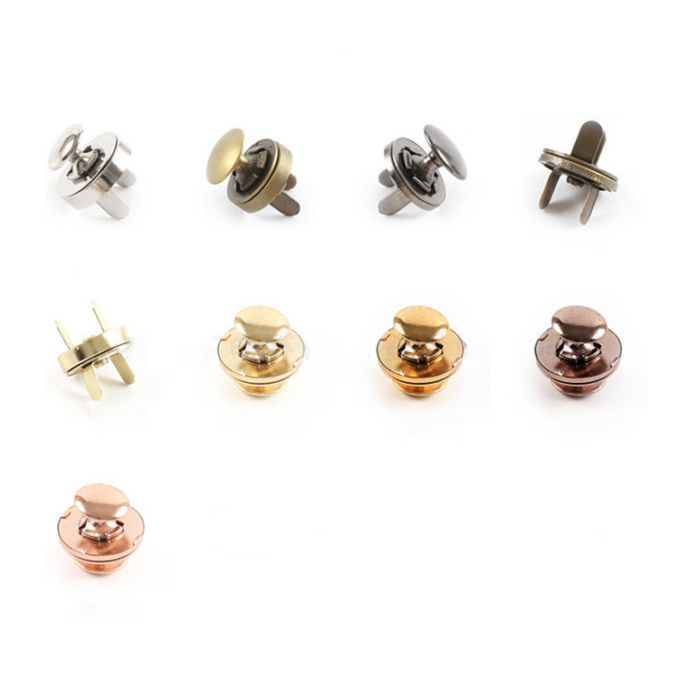 Super Thin Strong Magnet Buttons 10mm 12mm 14mm 18mm Brass Beads Plating Round Snap Buttons for Baby Clothes Magnetic Buttons