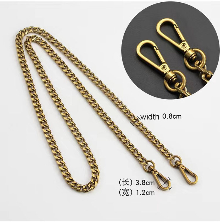 Bag Chain DIY Metal Detachable Replacement Shoulder Crossbody Bag Strap for Handbag Bag Belt Handle Heavy Strong