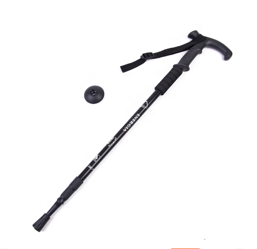 Outdoor sports mountaineering poles telescopic folding cane hiking climbing cane stick  walking staff outdoor equipment