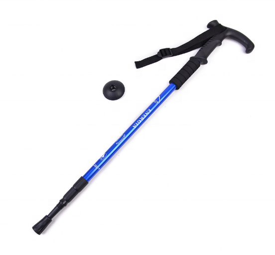 Outdoor sports mountaineering poles telescopic folding cane hiking climbing cane stick  walking staff outdoor equipment