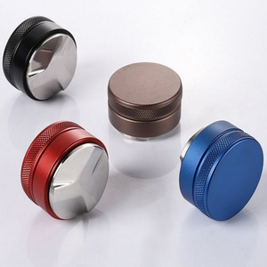 Stainless steel coffee distributor tamper various base type coffee tools coffee press tamper