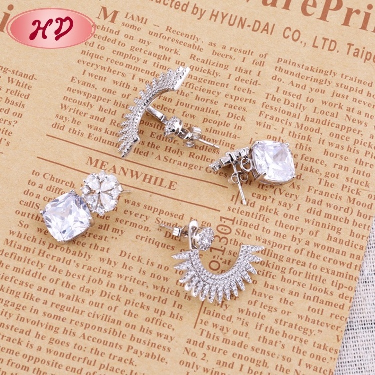 Girls And Women Fashion Silver Plated Jewelry Drop Earring Vietnam Jewelry Earrings