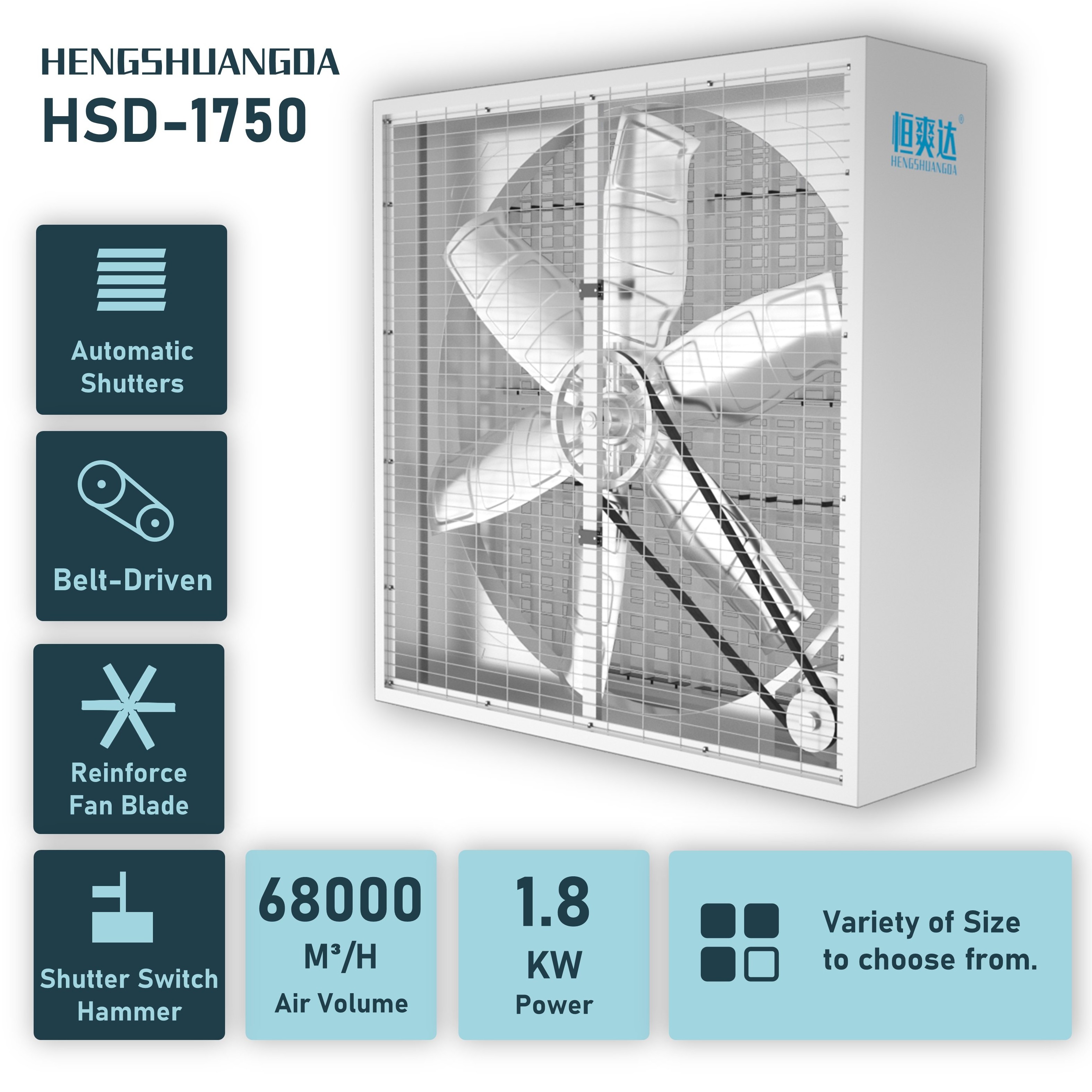 Industrial exhaust fan for poultry farm factories greenhouses exhaust fan poultry chicken house exhaust fan