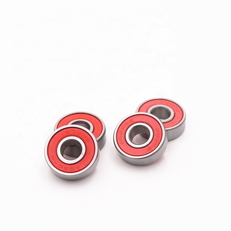 Deep groove ball bearing ABEC 9 red seal 608-2RS wholesale skateboard bearings 608RS scooter ball bearing 608 2RS for Skate