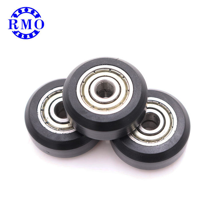 5*24*10mm POM PU roller wheel 625 small plastic nylon cabinet wardrobe sliding door roller door & window rollers