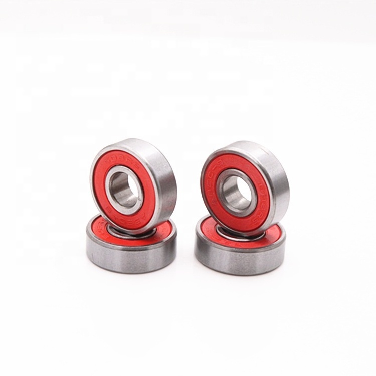 Deep groove ball bearing ABEC 9 red seal 608-2RS wholesale skateboard bearings 608RS scooter ball bearing 608 2RS for Skate