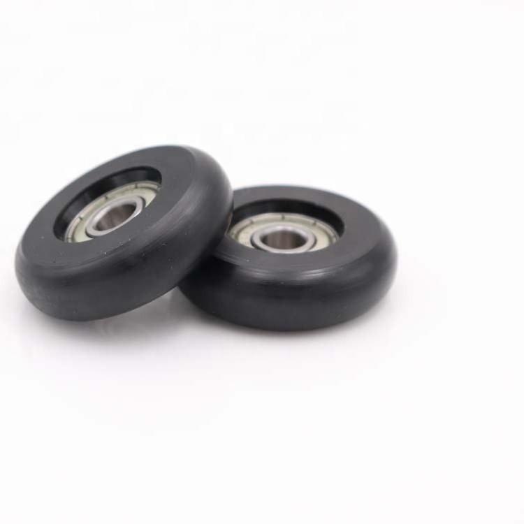 Custom rowing machine 5mm small nylon wheel plastic wheel pulley for silding door roller wheel