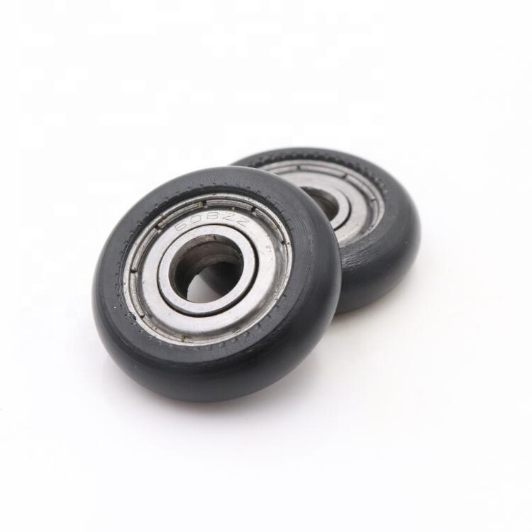 Custom rowing machine 5mm small nylon wheel plastic wheel pulley for silding door roller wheel