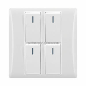 UK Bangladesh Pakistan big button electrical switches 4 6 8 gang home switches wall sockets