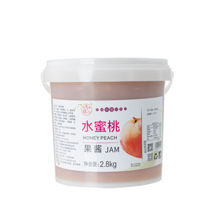 HEFS peach concentrate drink 2.8KG fresh kiwifruit jam can be used to bubble tea dessert bakery edible juice