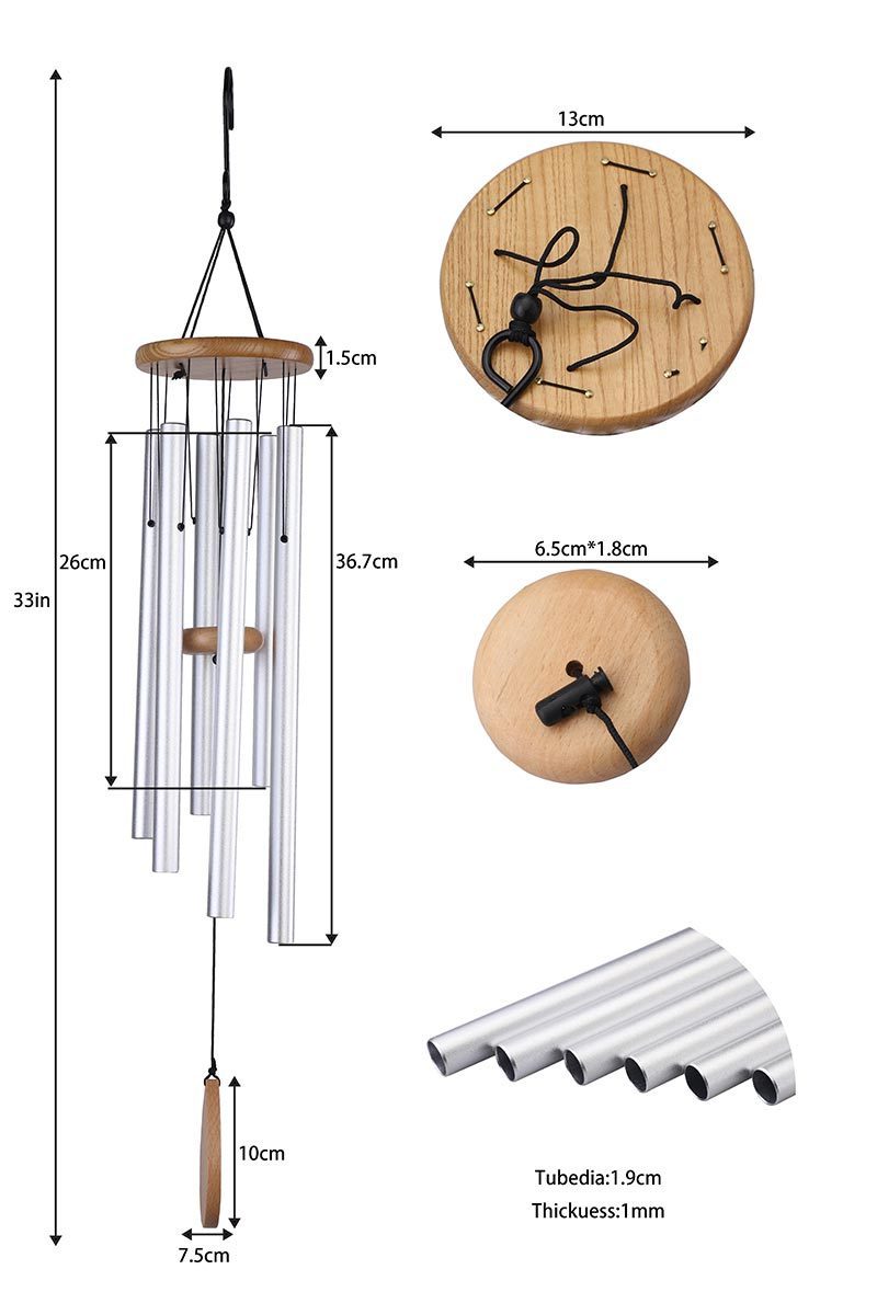 HF Outdoor pet Wind Chimes with relaxing rich sounds Memorial Wind Chimes gifts for mom great gift for your own patio