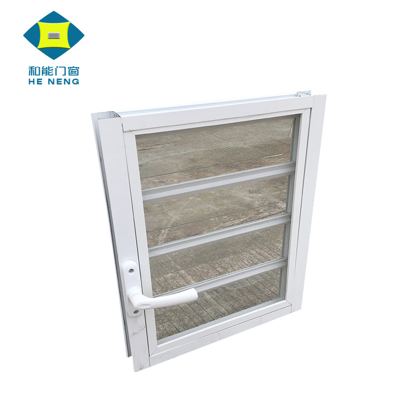 Aluminum Bathroom Shutters Glass Adjustable Louver Window