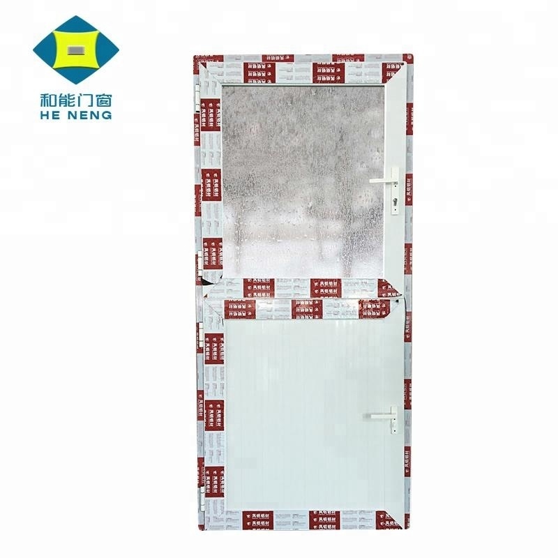 Aluminum Manufacture White Glass Swing Graphic Design Modern Aluminum Alloy Stained Glass Door Interior Tall Glass Front Doors