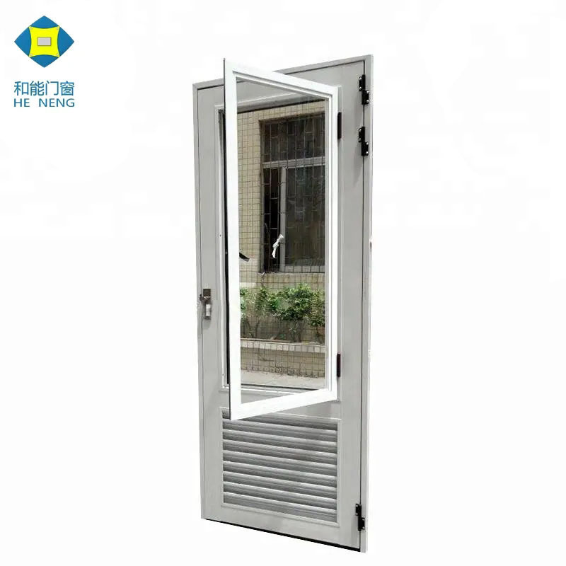 Cheap Modern Metal Louver Toilet Bathroom Aluminum Casement Door Aluminum Louver Bathroom Door Design