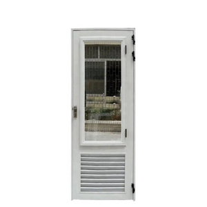 Cheap Modern Metal Louver Toilet Bathroom Aluminum Casement Door Aluminum Louver Bathroom Door Design