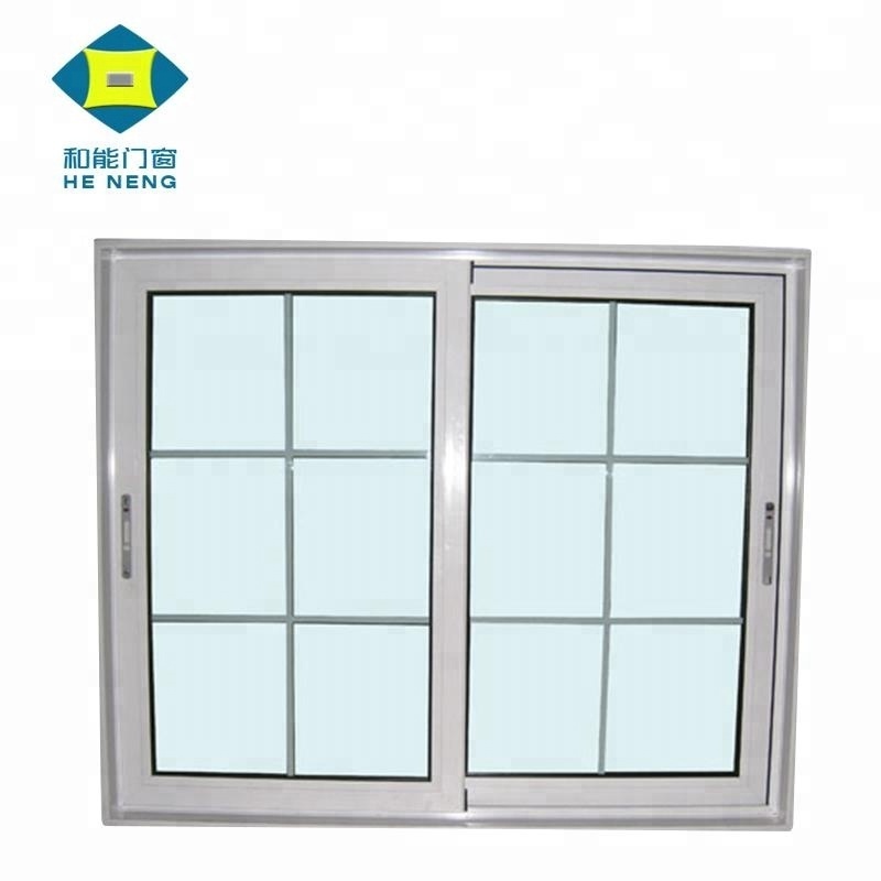 Aluminium Double Glass Sliding Windows grill design Fenetres en aluminium  Ventana aluminio janela aluminio