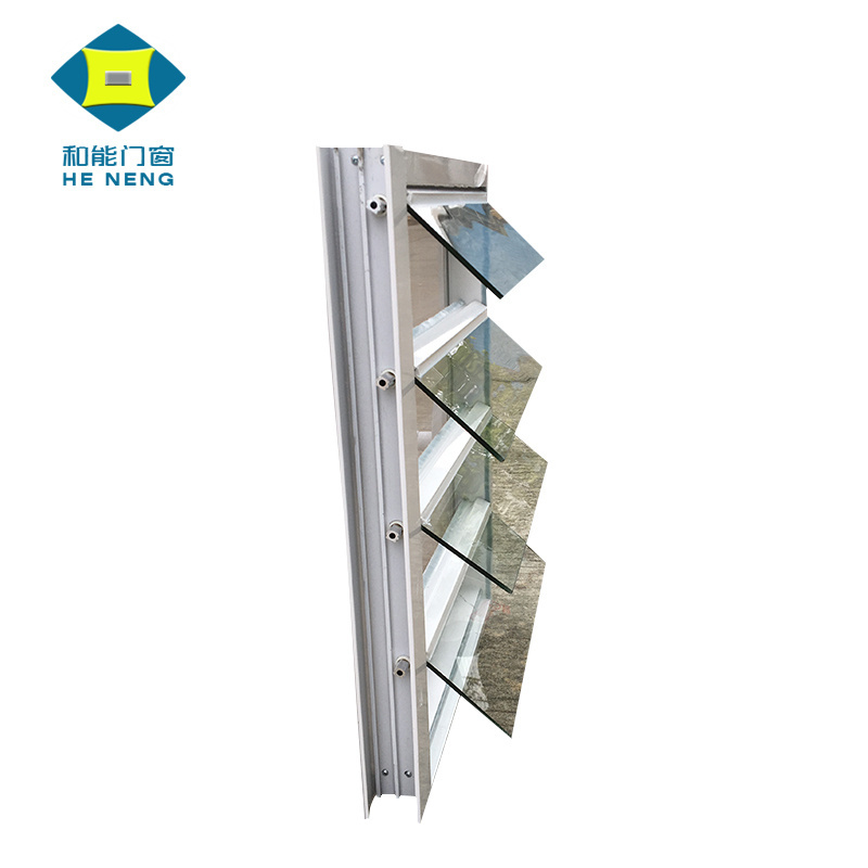 Aluminum Bathroom Shutters Glass Adjustable Louver Window