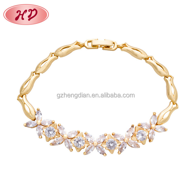 2024 Wholesale HD Jewelry Hit design gold plated set 18k 22k gold fashion jewelry bracelet et bracelets for women