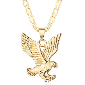 popular selling products 24k gold plated jesus pendant necklace no include chain eagle pendant