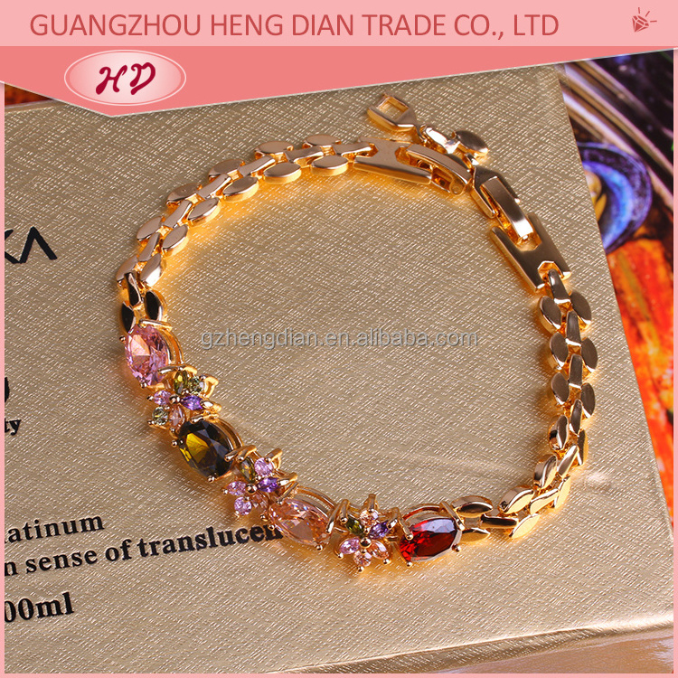 Wholesale Friendship Fashion African Bracelets design, 18K Gold Plated bracelet for womens jewelry