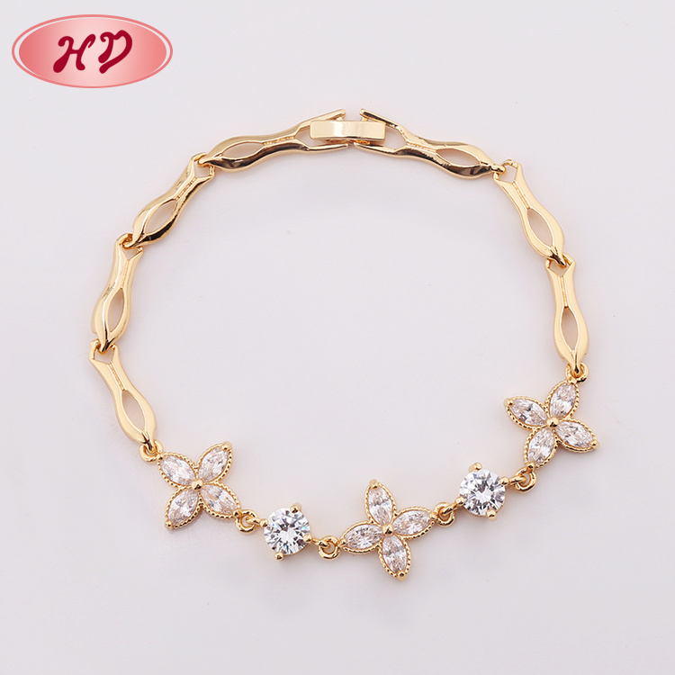 China Custom New Design Bracelets Brass Jewelry For Fashion Girls