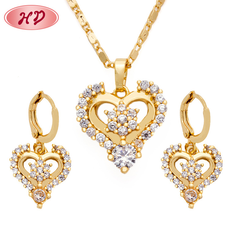 hot sale 18K Gold Plated Nice indian bridal and jodha akbar fashion jewelry set HD jewelry for women gold filled sets