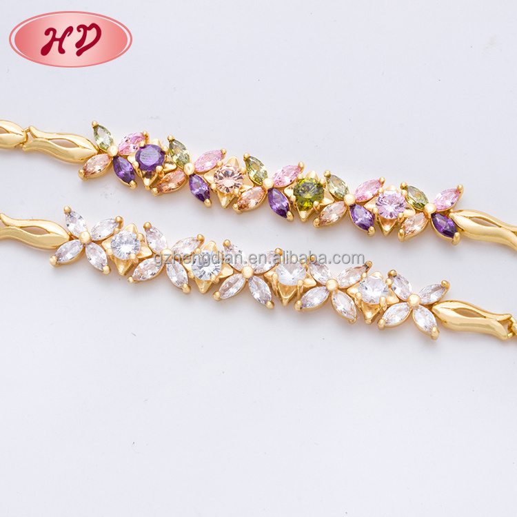 2024 Wholesale HD Jewelry Hit design gold plated set 18k 22k gold fashion jewelry bracelet et bracelets for women