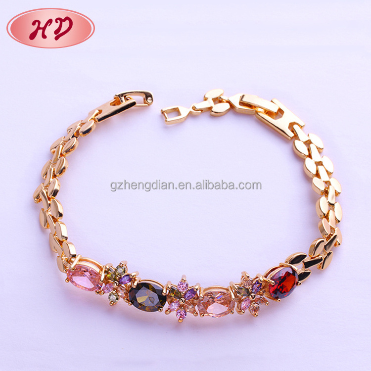 Wholesale Friendship Fashion African Bracelets design, 18K Gold Plated bracelet for womens jewelry