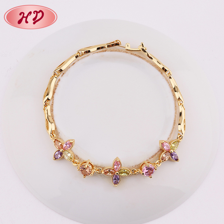 China Custom New Design Bracelets Brass Jewelry For Fashion Girls