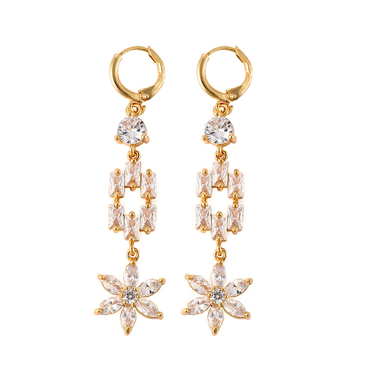 2018 new design fashion african fake gold drop earring jewelry for women