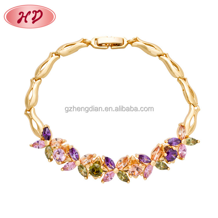 2024 Wholesale HD Jewelry Hit design gold plated set 18k 22k gold fashion jewelry bracelet et bracelets for women