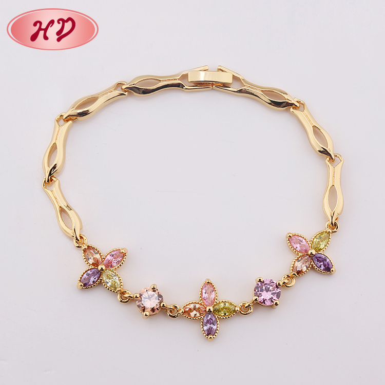 China Custom New Design Bracelets Brass Jewelry For Fashion Girls