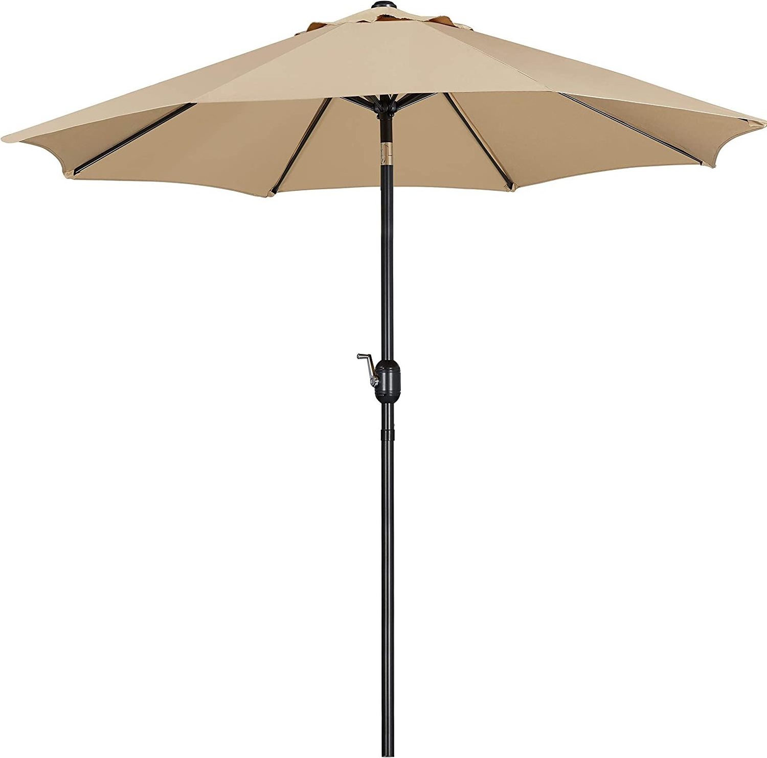 9FT Patio Umbrella Outdoor Umbrella Patio Yard Market Table Umbrella with Push Button Tilt & Crank for Garden