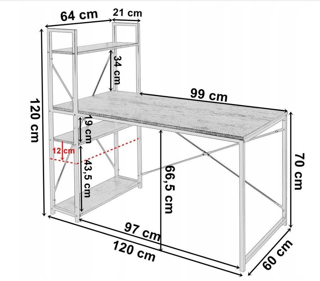 H Shaped Desk with Screen Stand for Studying computer workstation table desk  study computer desk