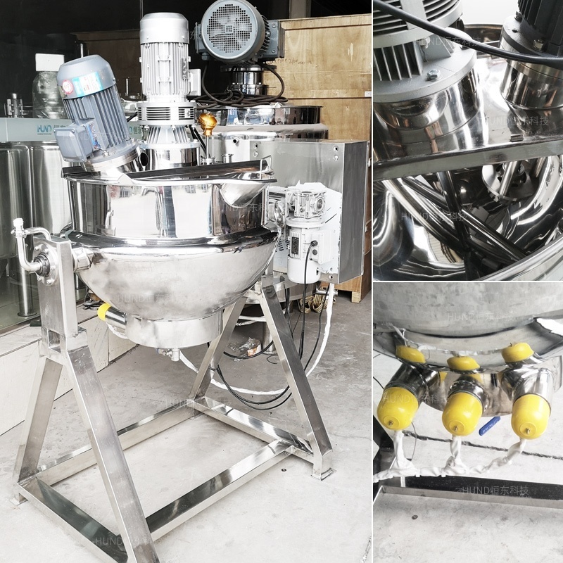 50L-600L Jam Making Machine / Strawberry Jam Cooking Pot / Jacketed Kettle For Jam