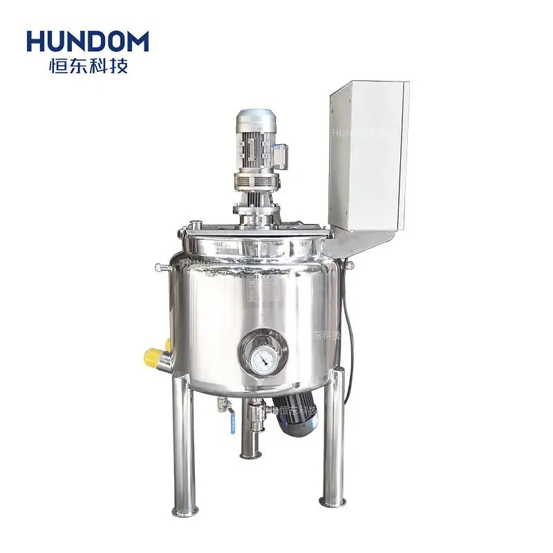 HUNDOM Factory Cosmetics Cream Detergent Soap Mixing Machine Mixer And Homogenizer Tank Lotion Making Tank