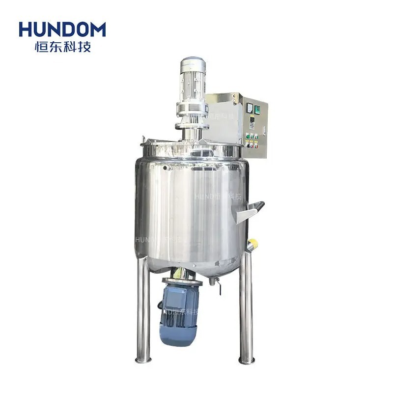 HUNDOM Factory Cosmetics Cream Detergent Soap Mixing Machine Mixer And Homogenizer Tank Lotion Making Tank