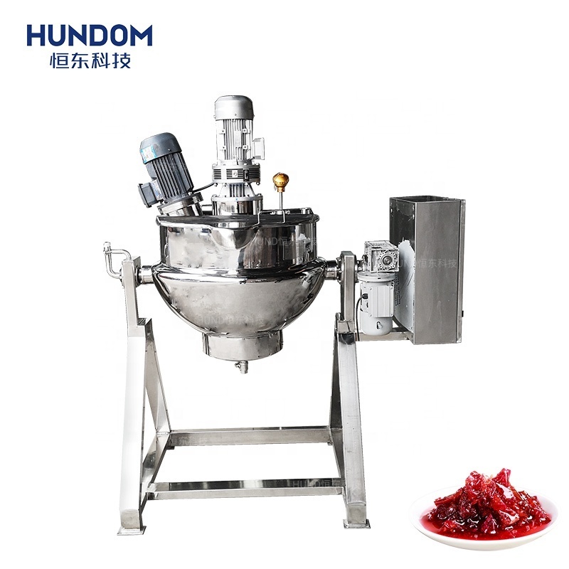 50L-600L Jam Making Machine / Strawberry Jam Cooking Pot / Jacketed Kettle For Jam