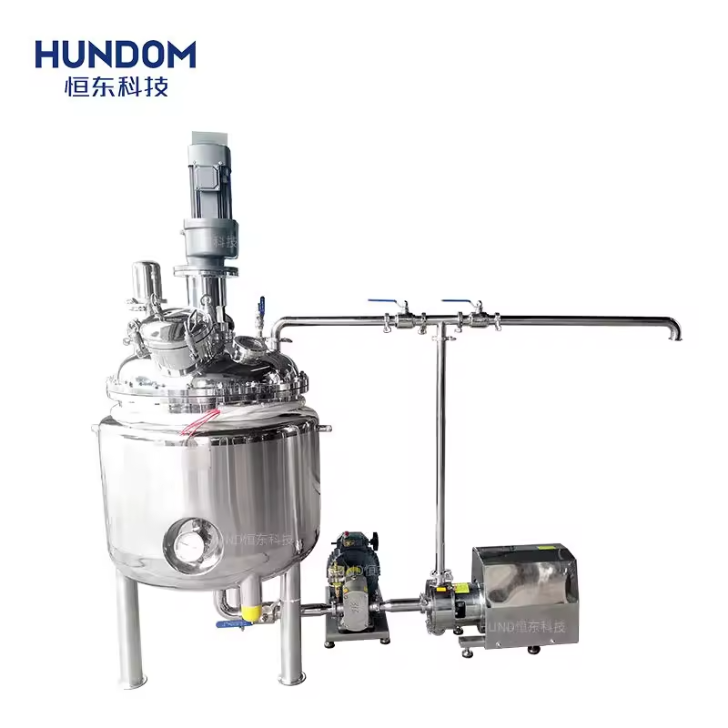 HUNDOM Factory Price Cosmetics Cream Lotion Toothpaste Detergents Processing Mixing And Homogenizing Machines