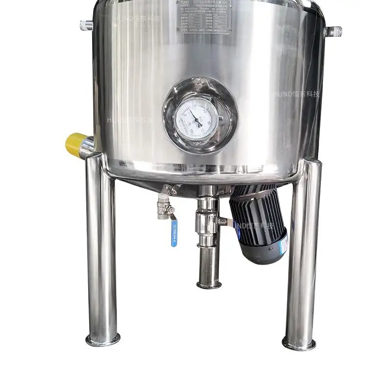 HUNDOM Factory Cosmetics Cream Detergent Soap Mixing Machine Mixer And Homogenizer Tank Lotion Making Tank