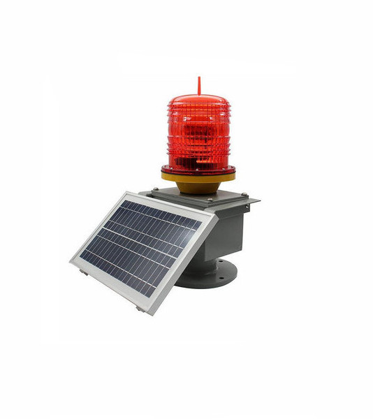 Airport Marine Tower Solar Powered Aviation Obstruction Light Low Intensity Solar LED Navigation Aviation Obstacle Warning Light