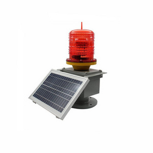 Airport Marine Tower Solar Powered Aviation Obstruction Light Low Intensity Solar LED Navigation Aviation Obstacle Warning Light