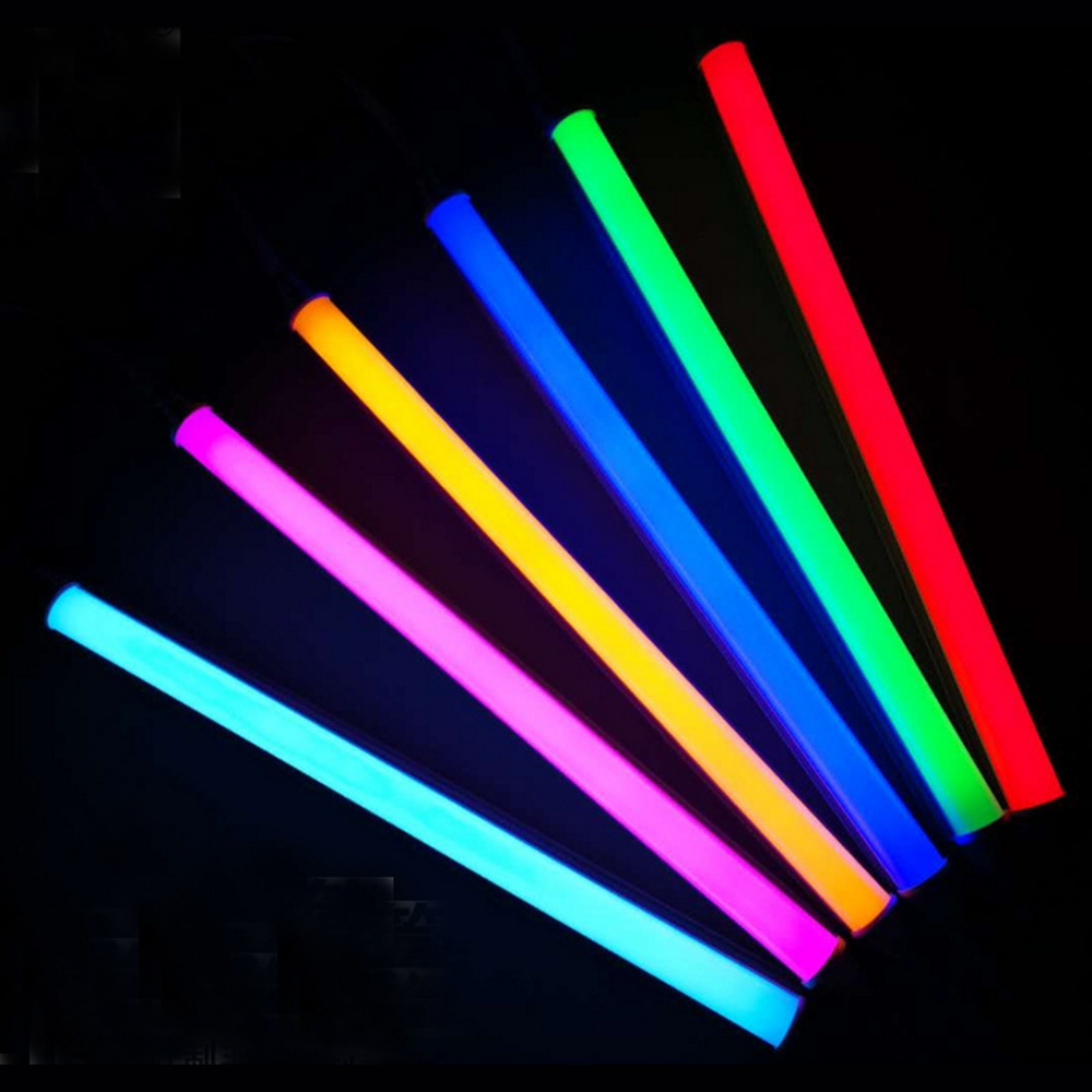 Red Blue Green Yellow T8 T5 Tube Lamp 4FT 8FT RGB T8 LED Tube Light