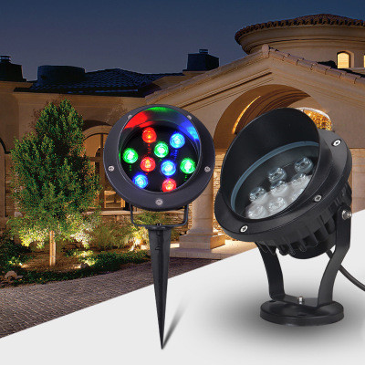 High Power Outdoor Landscape Garden Spot Lighting 6W 9W 12W 15W 18W 24W 36W RGB LED Spike Light