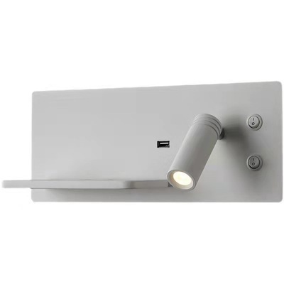 Modern Simple Style Wireless Charging LED Wall Lamps with Switch Living Room Wall Light