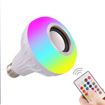 E27 LED Lamp With Remote RGB Color Speaker Smart Music LED Bulbs