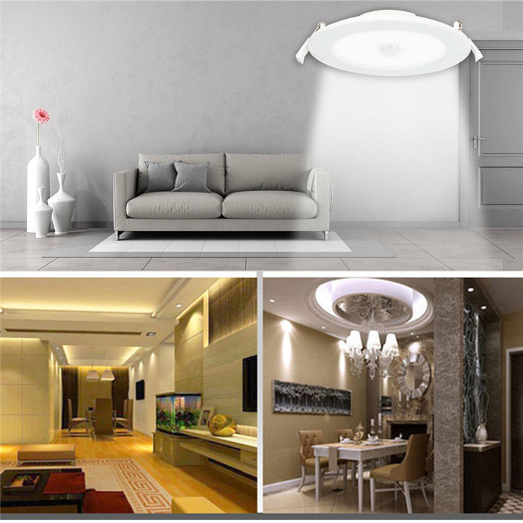 LED Ceiling Light 6W 9W 12W 15W 18W 20W 24W PIR Motion Sensor Ultra-thin LED Panel downlights 3w 6500k